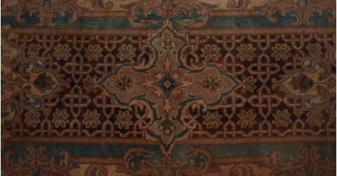 Kerman Brown Hand Knotted 79 X 99  Area Rug 400-16998 Image 11