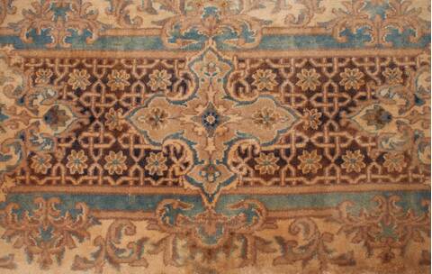 Kerman Brown Hand Knotted 79 X 99  Area Rug 400-16998 Image 13