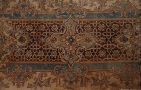 Kerman Brown Hand Knotted 79 X 99  Area Rug 400-16998 Image 15