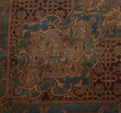 Kerman Brown Hand Knotted 79 X 99  Area Rug 400-16998 Image 17