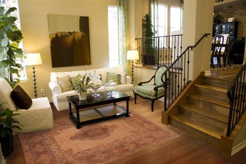 Kerman Brown Hand Knotted 79 X 99  Area Rug 400-16998 Image 4