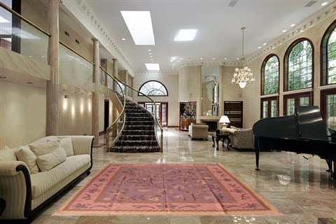 Modern Purple Hand Knotted 82 X 102  Area Rug 400-17003 Image 1
