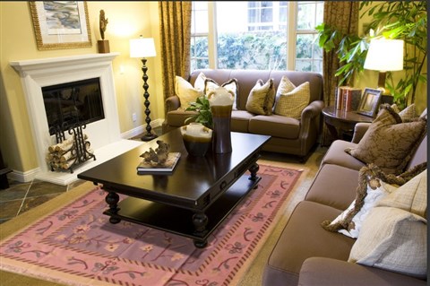 Modern Purple Hand Knotted 82 X 102  Area Rug 400-17003 Image 2