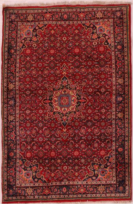 Bidjar Red Hand Knotted 41 X 63  Area Rug 400-17006 Image 0