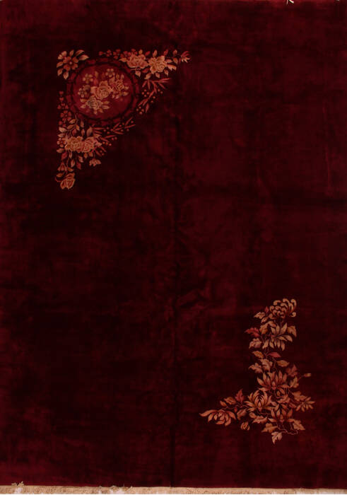 Arak Red Hand Knotted 98 X 134  Area Rug 400-17013 Image 0