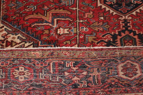 Heriz Red Hand Knotted 811 X 119  Area Rug 400-17018 Image 16