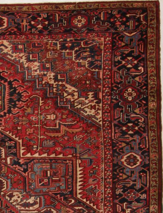 Heriz Red Hand Knotted 811 X 119  Area Rug 400-17018 Image 4