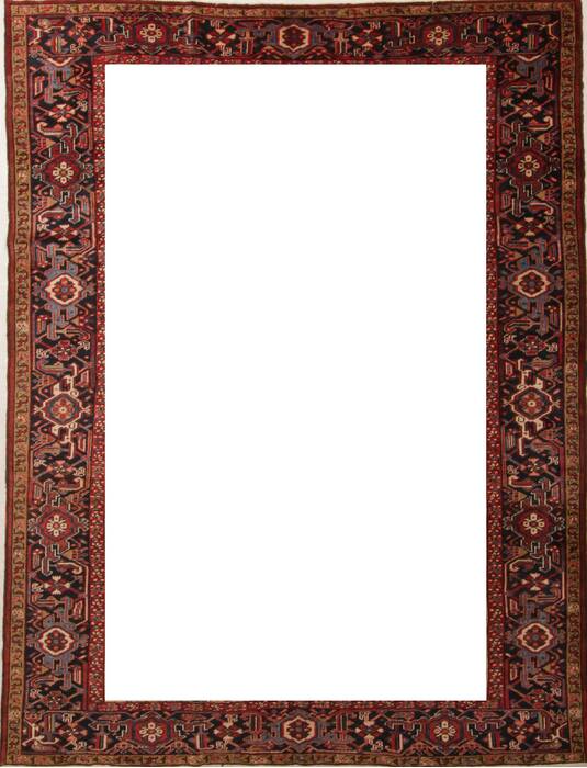 Heriz Red Hand Knotted 811 X 119  Area Rug 400-17018 Image 5