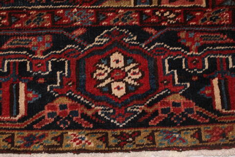 Heriz Red Hand Knotted 811 X 119  Area Rug 400-17018 Image 8