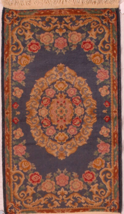 Elvan Blue Hand Knotted 24 X 211  Area Rug 400-17050 Image 0