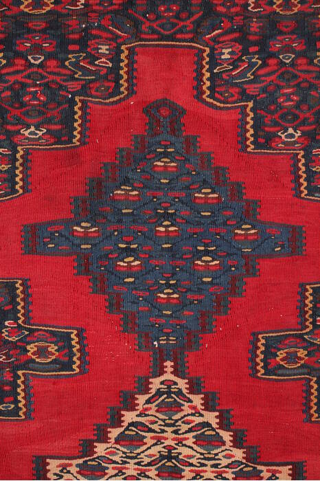 Kilim Red Hand Knotted 30 X 40  Area Rug 400-17063 Image 5