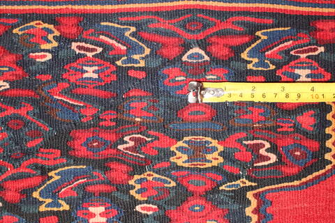 Kilim Red Hand Knotted 30 X 40  Area Rug 400-17063 Image 6