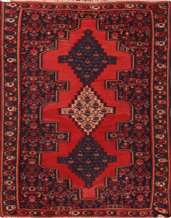 Kilim Red Hand Knotted 30 X 40  Area Rug 400-17063 Image 0