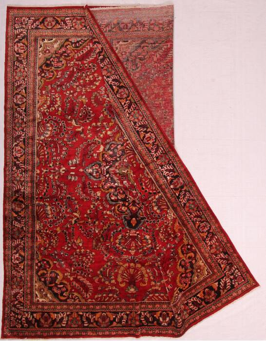 Lilihan Red Hand Knotted 102 X 126  Area Rug 400-17095 Image 1
