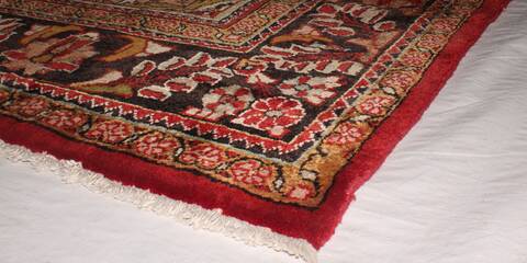 Lilihan Red Hand Knotted 102 X 126  Area Rug 400-17095 Image 2