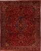 Lilihan Red Hand Knotted 102 X 126  Area Rug 400-17095 Thumb 0