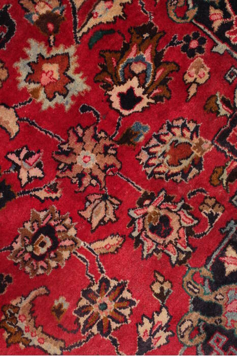 Mashad Purple Hand Knotted 98 X 126  Area Rug 400-17099 Image 13