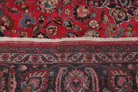 Mashad Purple Hand Knotted 98 X 126  Area Rug 400-17099 Image 16