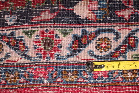 Mashad Purple Hand Knotted 98 X 126  Area Rug 400-17099 Image 17