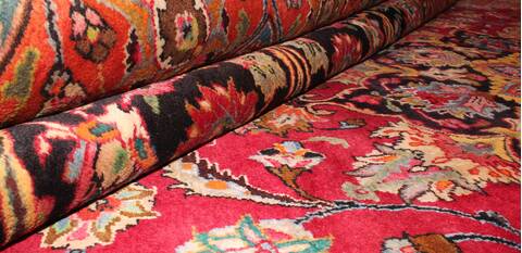Mashad Purple Hand Knotted 910 X 135  Area Rug 400-17101 Image 12