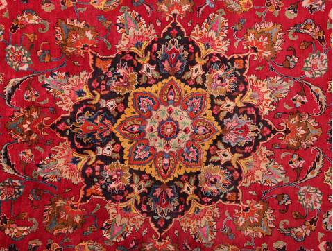 Mashad Purple Hand Knotted 910 X 135  Area Rug 400-17101 Image 15