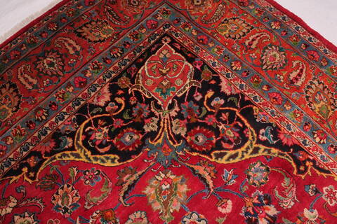 Mashad Purple Hand Knotted 910 X 135  Area Rug 400-17101 Image 5