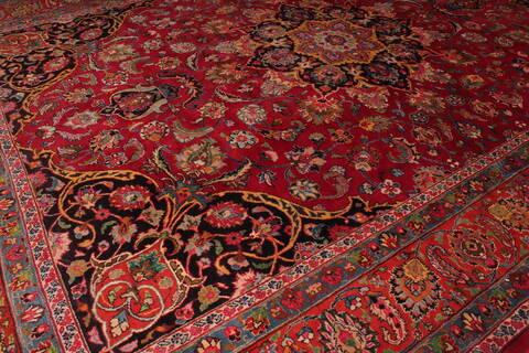 Mashad Purple Hand Knotted 910 X 135  Area Rug 400-17101 Image 7