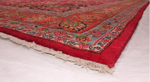 Mashad Purple Hand Knotted 910 X 135  Area Rug 400-17101 Image 8