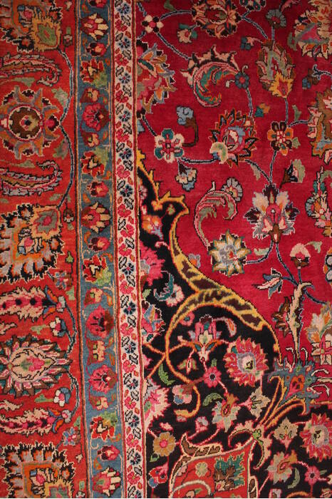 Mashad Purple Hand Knotted 910 X 135  Area Rug 400-17101 Image 9