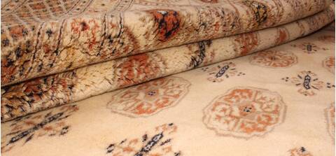 Bokhara Beige Hand Knotted 94 X 1110  Area Rug 400-17107 Image 4