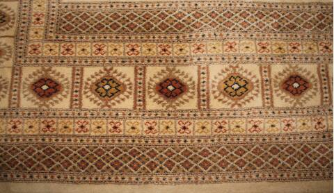 Bokhara Beige Hand Knotted 94 X 1110  Area Rug 400-17107 Image 5