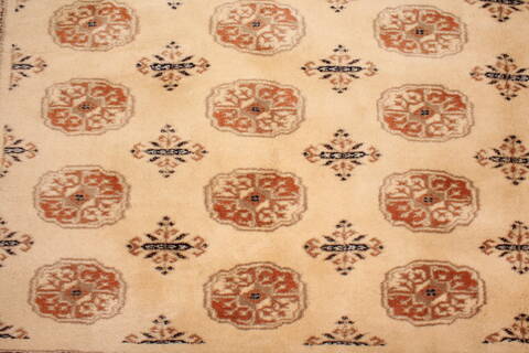 Bokhara Beige Hand Knotted 94 X 1110  Area Rug 400-17107 Image 6