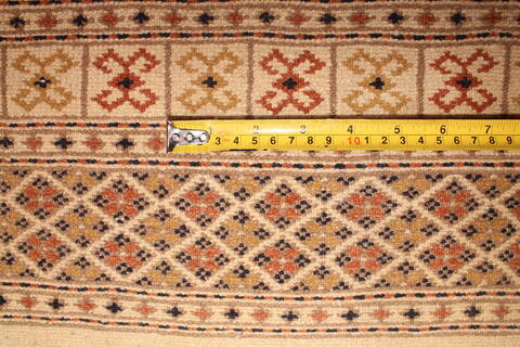Bokhara Beige Hand Knotted 94 X 1110  Area Rug 400-17107 Image 9