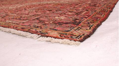 Heriz Red Hand Knotted 911 X 129  Area Rug 400-17112 Image 3