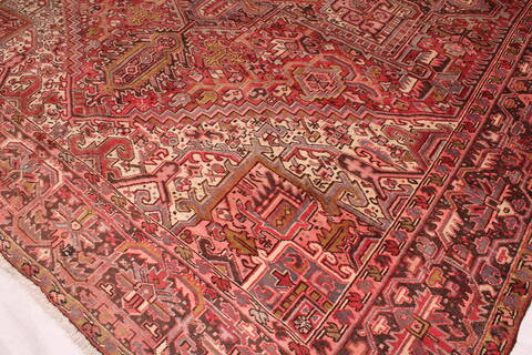 Heriz Red Hand Knotted 911 X 129  Area Rug 400-17112 Image 6