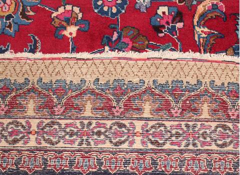 Mashad Red Hand Knotted 910 X 137  Area Rug 400-17114 Image 20