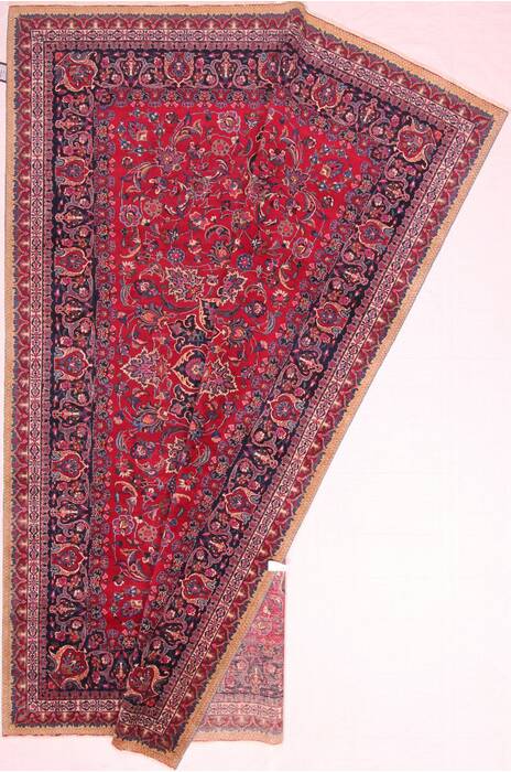 Mashad Red Hand Knotted 910 X 137  Area Rug 400-17114 Image 26