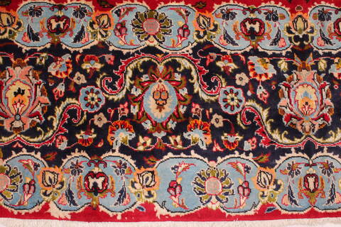 Isfahan Red Hand Knotted 97 X 133  Area Rug 400-17116 Image 5