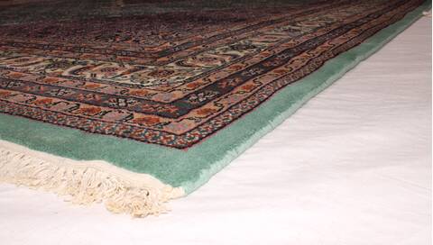 Bidjar Blue Hand Knotted 98 X 137  Area Rug 400-17118 Image 4