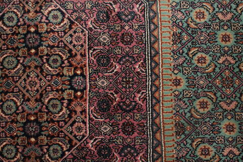 Bidjar Blue Hand Knotted 98 X 137  Area Rug 400-17118 Image 6