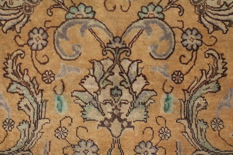 Tabriz Purple Square Hand Knotted 97 X 102  Area Rug 400-17119 Image 10