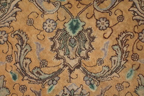 Tabriz Purple Square Hand Knotted 97 X 102  Area Rug 400-17119 Image 11