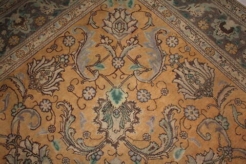 Tabriz Purple Square Hand Knotted 97 X 102  Area Rug 400-17119 Image 12