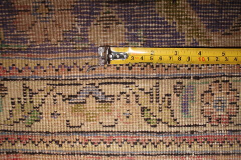 Tabriz Purple Square Hand Knotted 97 X 102  Area Rug 400-17119 Image 14