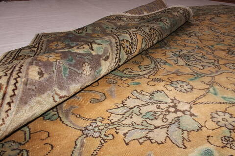 Tabriz Purple Square Hand Knotted 97 X 102  Area Rug 400-17119 Image 15
