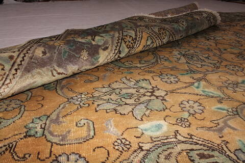 Tabriz Purple Square Hand Knotted 97 X 102  Area Rug 400-17119 Image 18