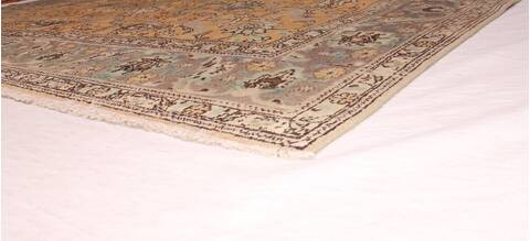 Tabriz Purple Square Hand Knotted 97 X 102  Area Rug 400-17119 Image 1