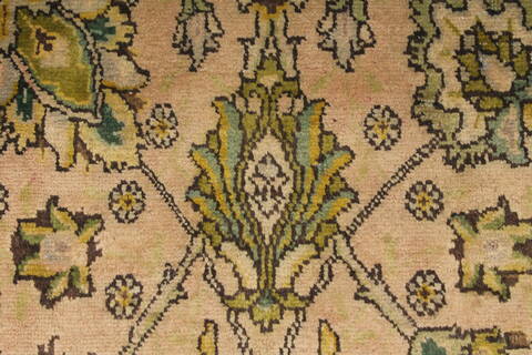 Tabriz Purple Hand Knotted 911 X 1210  Area Rug 400-17125 Image 15