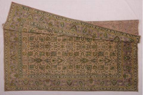 Tabriz Purple Hand Knotted 911 X 1210  Area Rug 400-17125 Image 6