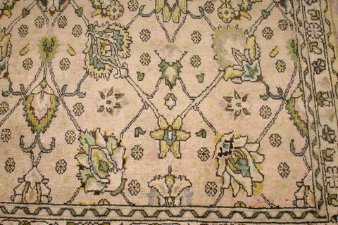 Tabriz Purple Hand Knotted 911 X 1210  Area Rug 400-17125 Image 7